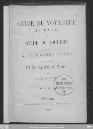 Guide du voyageur au Maroc et guide du touriste