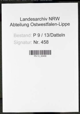 Sterberegister Standesamt Datteln