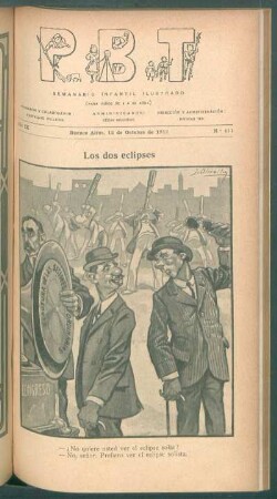 Los dos eclipses - [Caricatura]