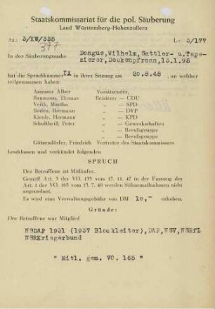 Dongus, Wilhelm