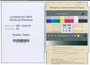 Entnazifizierung Oskar Roeske , geb. 29.08.1888 (Heizer)