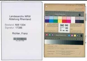 Entnazifizierung Franz Richter , geb. 20.01.1899 (Expedient)
