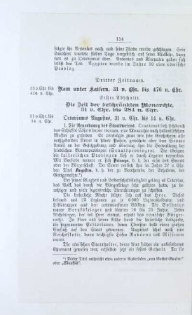 Dritter Zeitraum. Rom unter Kaisern, 31 v. Chr. bis 476 n. Chr.
