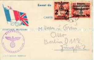 Feldpostkarte eines deutschen Soldaten