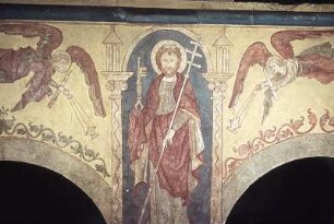 3. Joch, Südseite: Petrus mit zwei Engeln