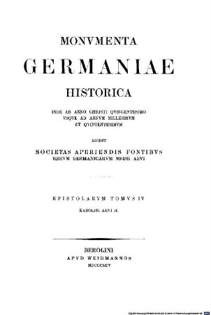 Epistolae Karolini aevi, Tomus 2