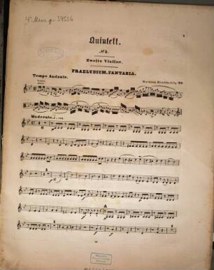 Quintett : (Nr. 2) für 2 Violinen, 2 Bratschen u. Cello ; op. 39