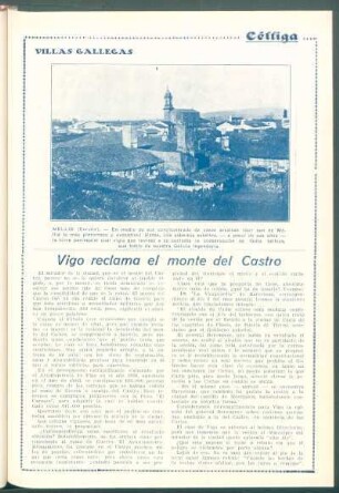 Villa gallegas : [Vista de] Mellid (Coruña).