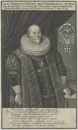 Bildnis des Lucas Fridericus Behaim