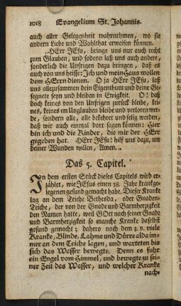 1018-1050, Das 5. Capitel