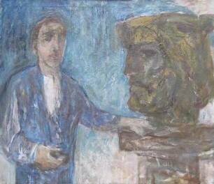 unbenannt [Halbfigur mit Büste im Profil]