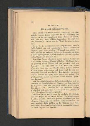 Tafel LXVII. Mit Arsenik bedruckte Tapeten.