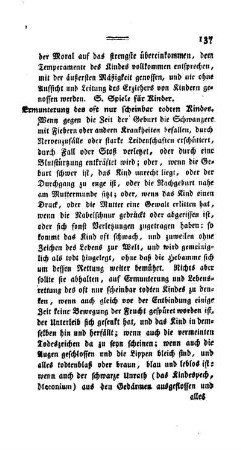 Ermunterung des oft nur scheinbar todten Kindes