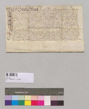 Sebastian Werndl und Michael Bärtl von Staubing verkaufen an Georg Perkhover von Weltenburg und dessen Frau Dorothea die Hälfte an dem Hoflehen zu Weltenburg. S: Abt Cyriacus von Weltenburg