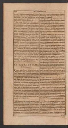 De Causa Peccati, & de contingentia.