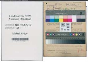 Entnazifizierung Anton Michel , geb. 19.09.1894 (Abtl.Leiter)