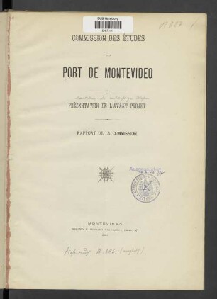 Présentation de l'avant-projet : rapport de la Commission