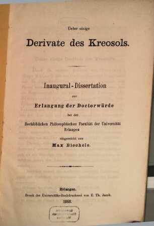 Über einige Derivate des Kreosols