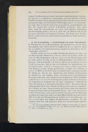 d) Die Synthesien. -- Vitale Freiheit und vitale Gebundenheit.
