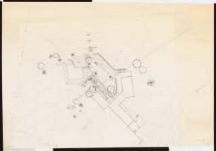 Wohnhaus Axel Springer auf Schwanenwerder, Berlin-Nikolassee: Lageplan mit Gartenplan