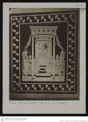 Fußboden, Thronender Kaiser Sigismund und sechs Minister