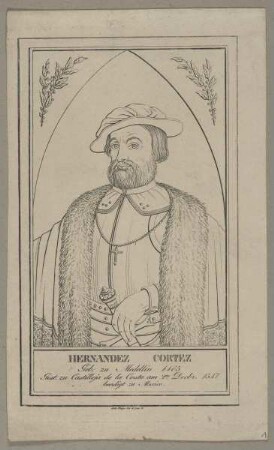 Bildnis des Hernandez Cortez