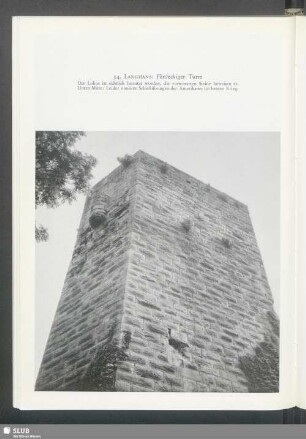 Langhans, Fünfeckiger Turm
