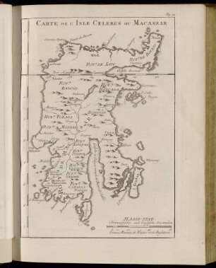Carte de L´Isle Celebes ou Macassar.