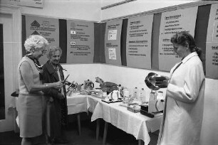 Ausstellung zur Unfallverhütung im Haushalt bei der Karlsruher Verbraucherberatung in der Kaiserstraße 124b