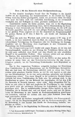 49-50, Zum § 80 des Entwurfs einer Strafprozeſsordnung
