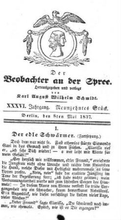 19. Stueck, 8. Mai 1837