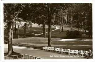 Bad Elster. Kurpark an der Wandelhalle