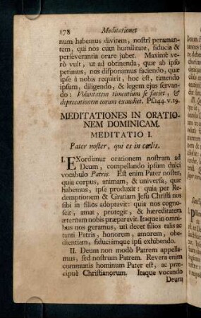 178-189, Meditatio I - VIII