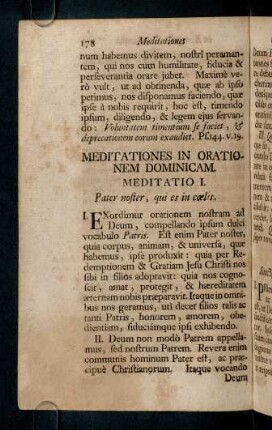 178-189, Meditatio I - VIII