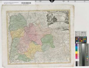 Dauphiné: Tabula Delphinatus Vulgo le Gouvernement general du Dauphiné in suos Ballifiatus et Regiones divisus. per Sr. Tillemon excudente Io. Baptista Homanno Norimbergae