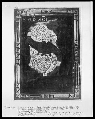 Perikopenbuch Kaiser Heinrichs II. für den Bamberger Dom — Zierseite mit Initiale S, Folio 137recto