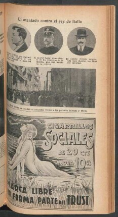 El atentado contra el rey de Italia - [Ilustración]