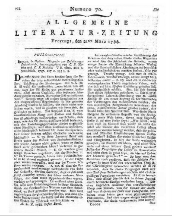Vollbeding, J[ohann] C[hristoph]: Kleine Sammlung einiger in Berlin gehaltenen Predigten. - Leipzig : Schwickert, 1787
