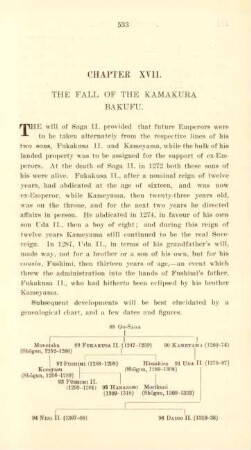 Chapter XVII. The fall of the Kamakura Bakufu