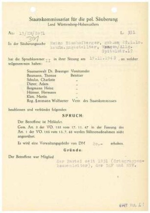 Bischofberger, Heinz