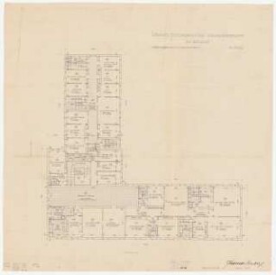 Jugoslawische Gesandtschaft, Berlin-Tiergarten: Grundriss Obergeschoss 1:100
