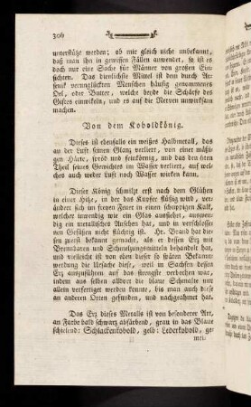306-312, Von dem Kobaldkönig; Von dem Braunsteinkönig