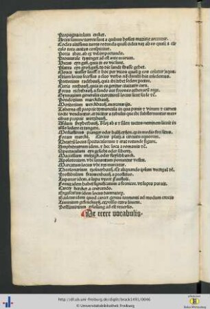 De terre vocabulis