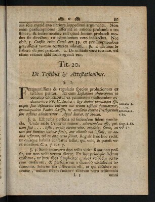 85-93, Tit. 20 De Testibus Attestationibus