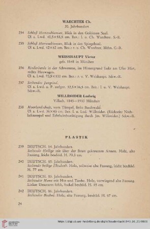 Plastik (Nr. 239- 246)