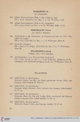 Plastik (Nr. 239- 246)