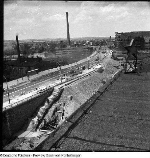 Nossener Brücke, Baustelle