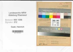 Entnazifizierung Heinrich Saak , geb. 17.10.1882 (Beamter)