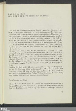 Bad Schandau - Das Herz Der Sächsichen Schweiz