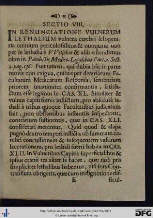 Sectio VIII.